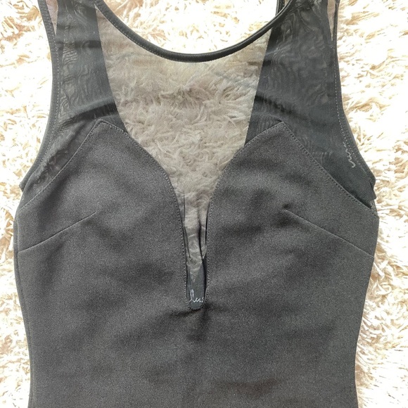 Lulus Tops - NWT Lulus Sheer Black Sleeveless Bodysuit